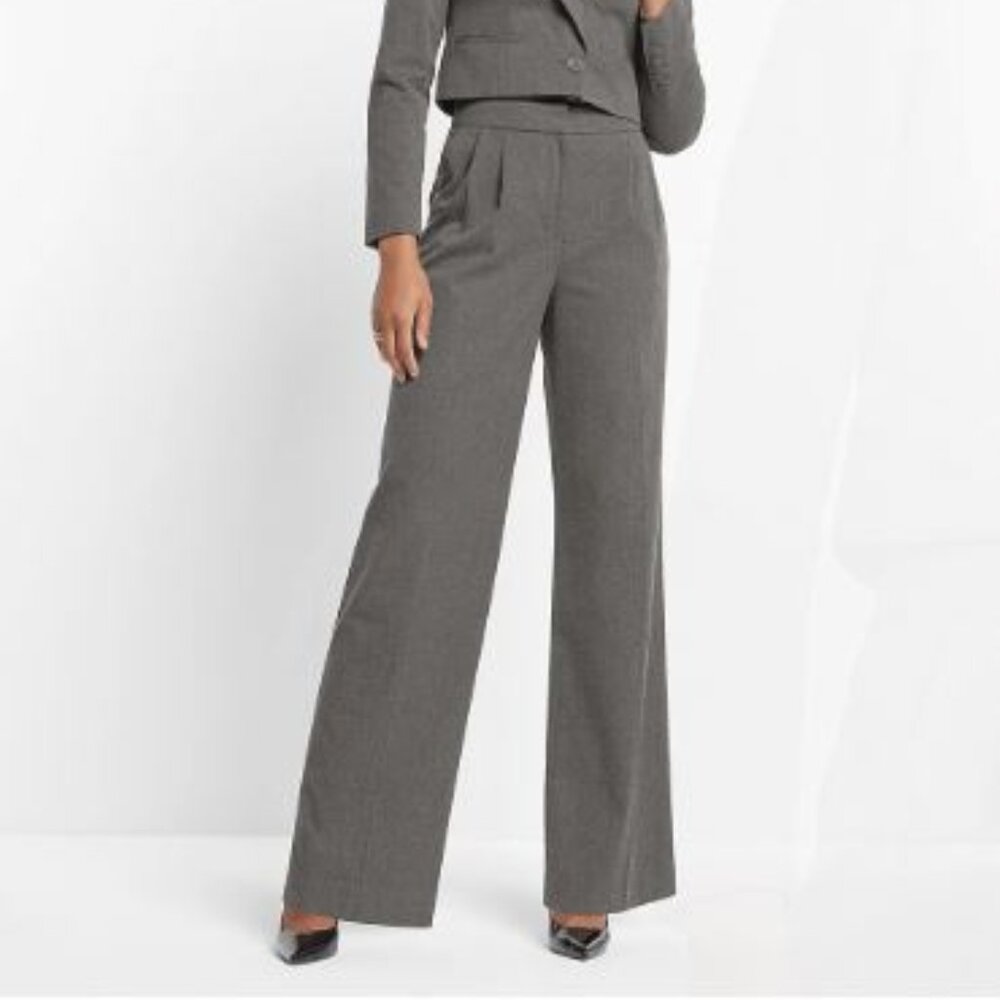 NWT Super High Waisted Double Pleated Wide Leg - size 14